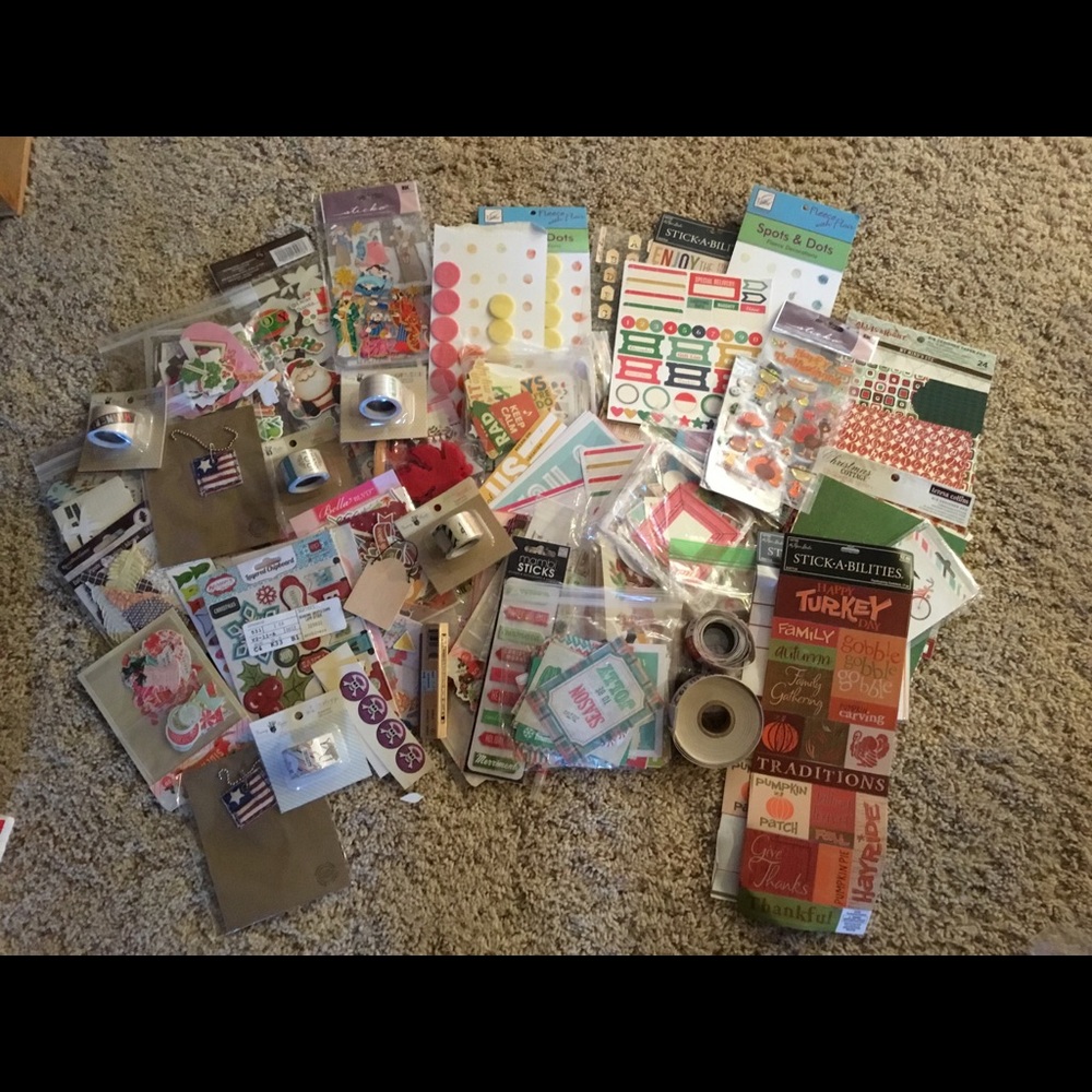 Large scrapbook lot